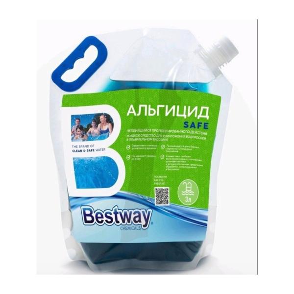 Средство от водорослей в бассейне 3л Альгицид Safe Bestway