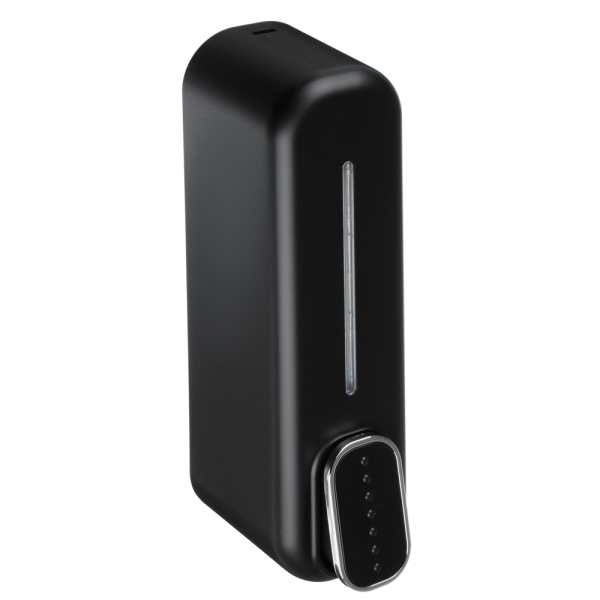 Дозатор для жидкого мыла настенный пластик черный 350мл SAVANNA