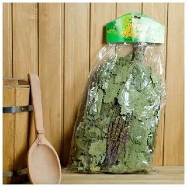 Веник для бани дуб с шалфеем