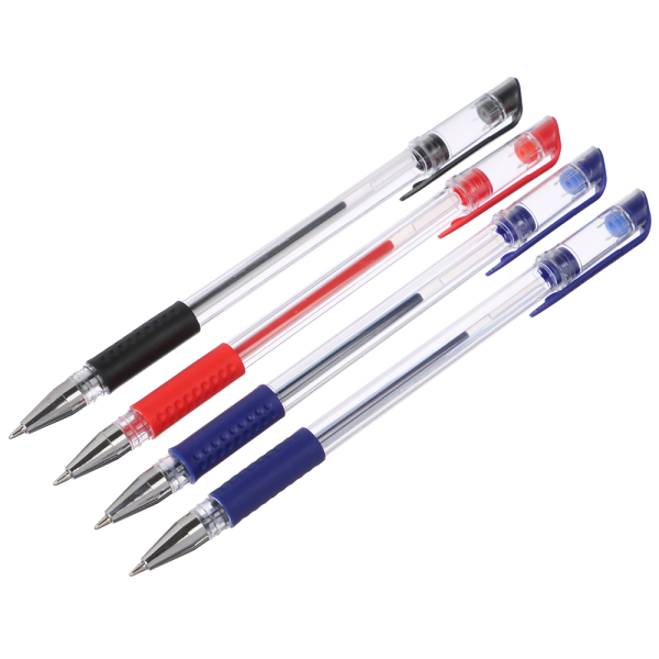 Набор ручек гелевых 4 штуки, 0,5мм