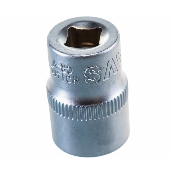 Головка торцевая 12мм 6-гранная 1/4 хром-ванадий