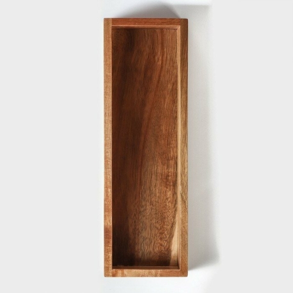 Подставка для столовых приборов Magistro Tropical, 27×7×1,8 см, каучуковое дерево