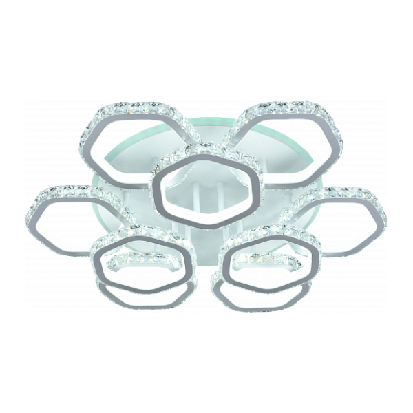 Люстра светодиодная 306+11ВW 3000-6000К DIMMER ПДУ AU61465/6+3 WH (RGB) Атмосфера уюта