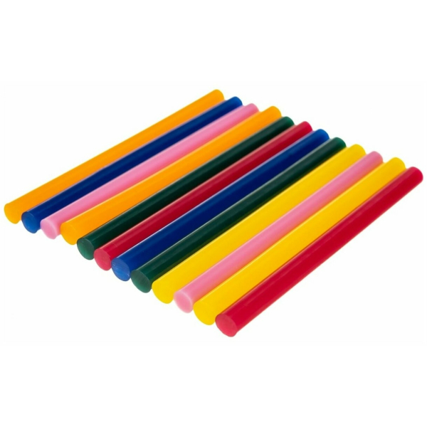 Стержни клеевые 7*100мм 20шт цветные Рокот