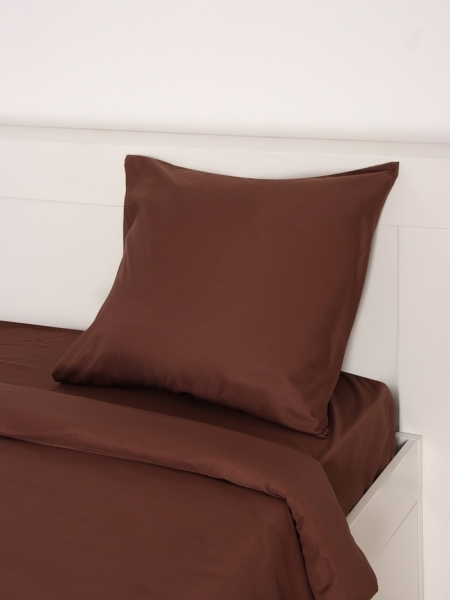 Комплект постельного белья 1,5сп полисатин шоколадный Монро