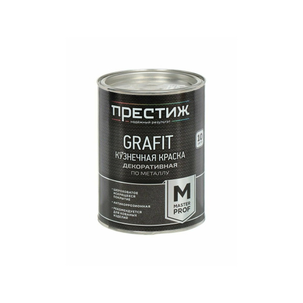 Краска кузнечная декоративная по металлу 0,9кг золотистый Grafit Престиж