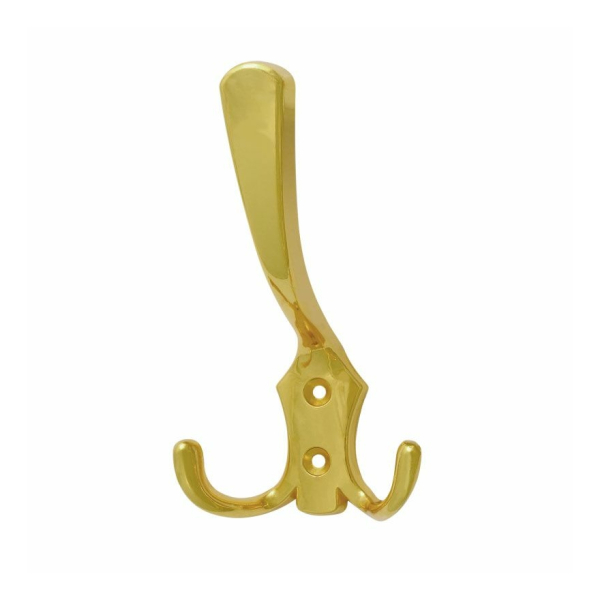 Крючок 3-х рожковый поворотный золото