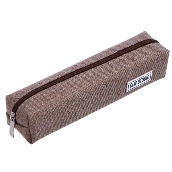 Пенал прямоугольный, 20,5х5х4см, 1 отделение на молнии, ткань "оксфорд", 3 цвета, пакет