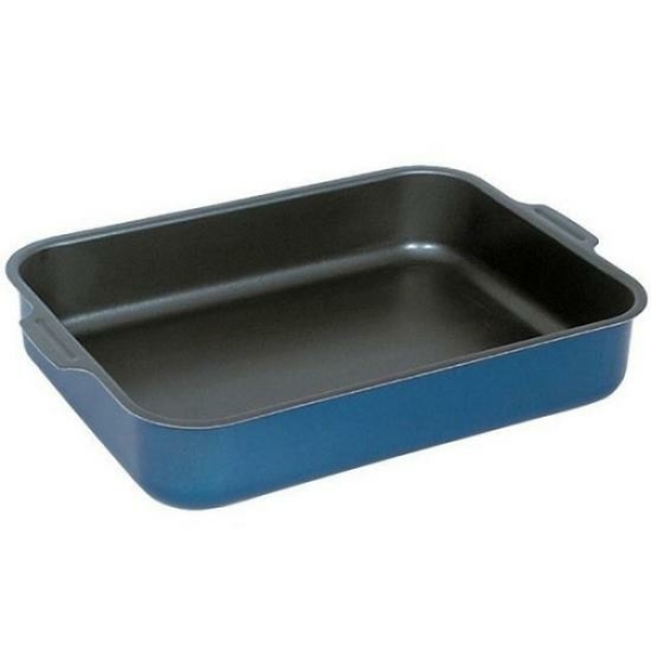 Противень для выпечки 27*35см алюминевый синий Сатин Калитва