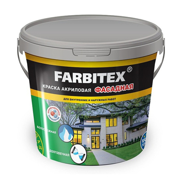 Краска ВД фасадная 25кг Farbitex