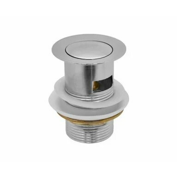 Донный клапан 1-1/4" клик-клак с переливом 37мм нерж.сталь MPF