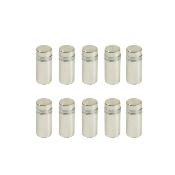 Держатель для табличек дистанционный 12*25мм матовый никель 10шт