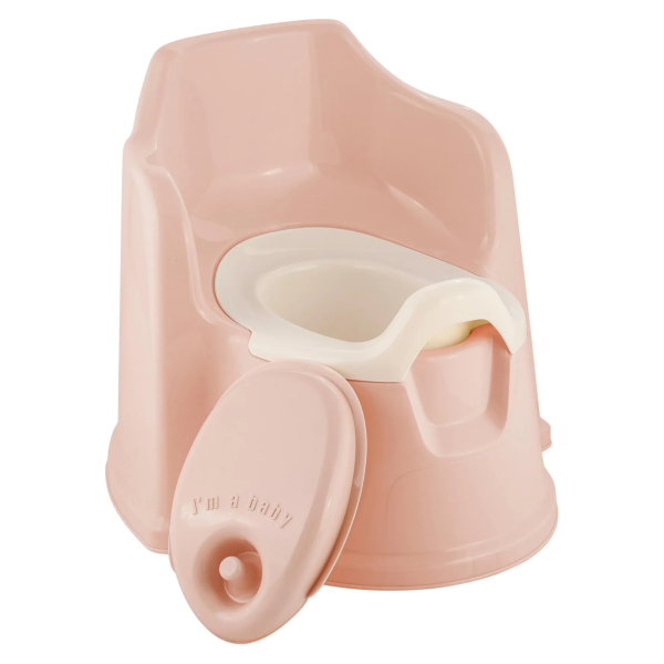 Горшок детский с крышкой розовый зефир Protect Me LALABABY