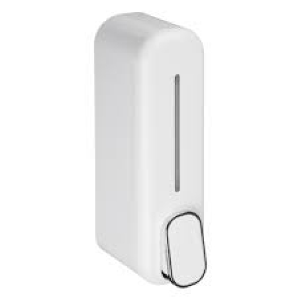 Дозатор для жидкого мыла настенный пластик белый 350мл SAVANNA