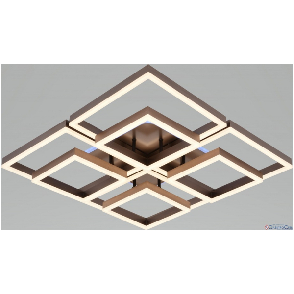 Люстра светодиодная 320Вт+10Вт 3000-6000К кофе DIMMER ПДУ AU61492/8 COF (RGB) Атмосфера уюта