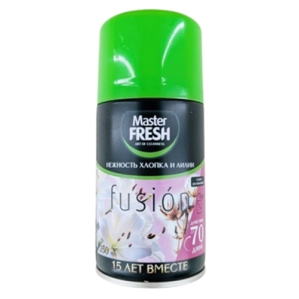 Освежитель воздуха 250мл Нежность хлопка и лилии Master FRESH