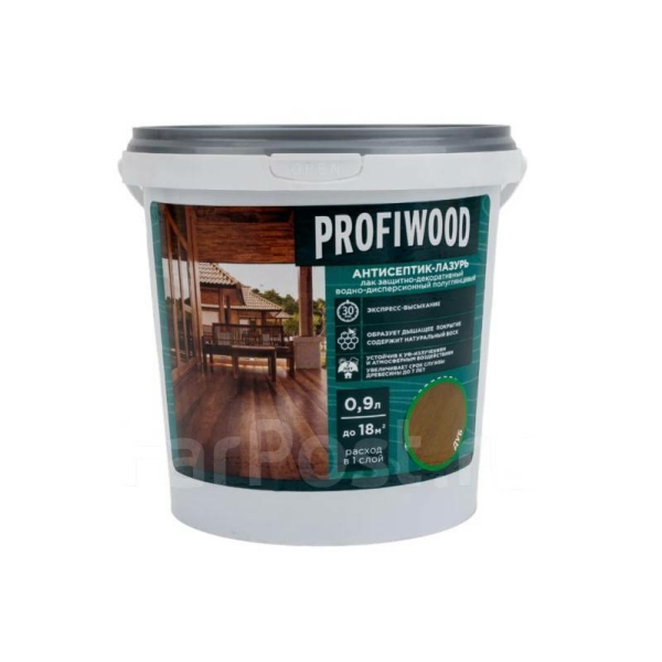 Антисептик-лазурь полиакриловый 0,9л дуб Profiwood