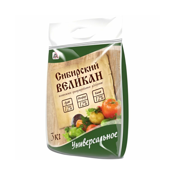 Удобрение ОМУ универсальное 3кг Сибирский великан