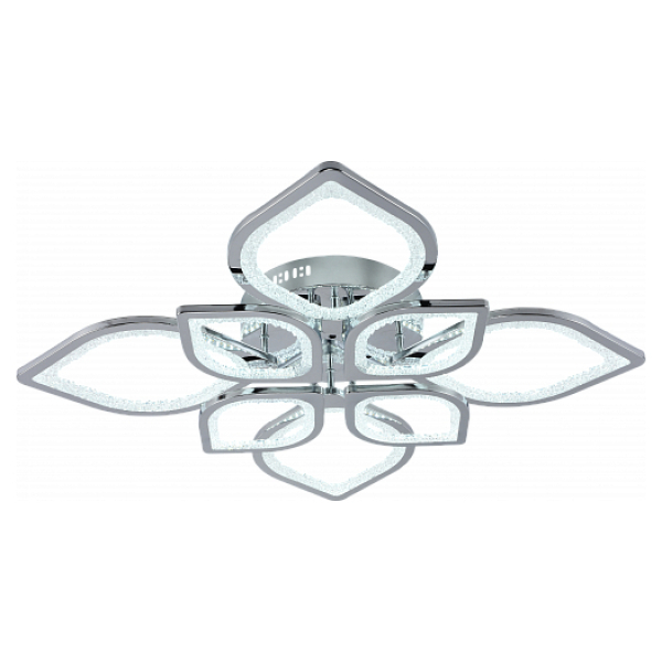 Люстра светодиодная 200W LED Хром 3000-6000K AU61617/4+4 CR Атмосфера уюта