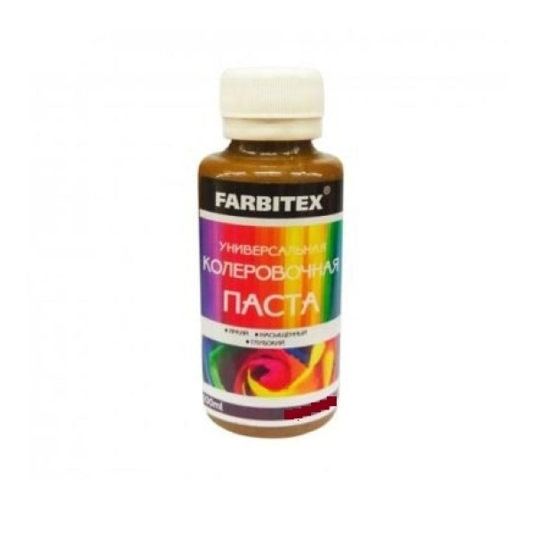 Колер 0,1л ореховый Farbitex