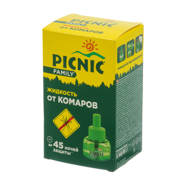 Жидкость для фумигатора 45 ночей Picnic Family