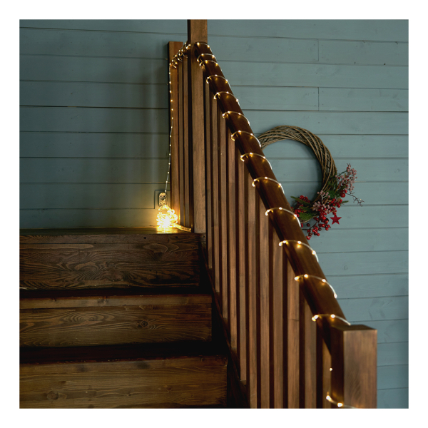 Нить св/д Мини Дюралайт св/д 260LED/м 2700К 230В IP20 теплый белый 15м CL587 FERON