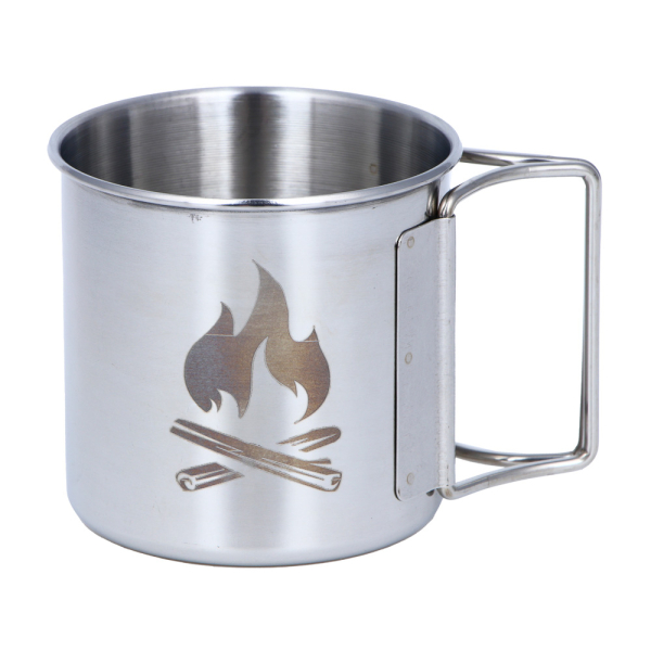 РУССО ТУРИСТО Кружка туристическая, нерж. сталь, 7,5х7см