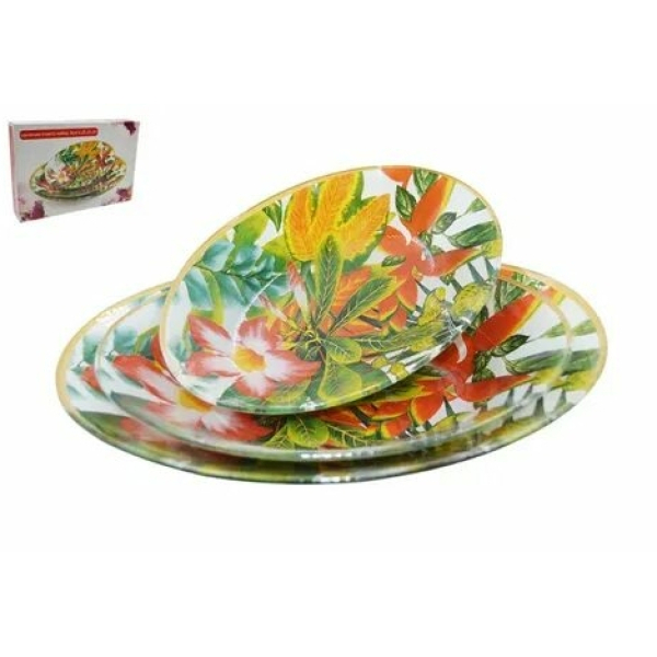 Набор блюд овальных 3пр (уп/12шт) S4410A/3-Z314 S4410A/3-Z314