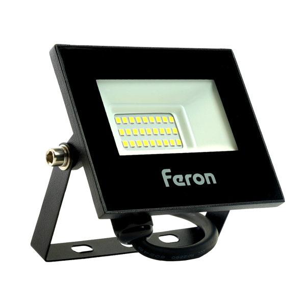 Прожектор св/д 20Вт 6400К IP65 80*50*120мм черный низковольтный AC/DC12-48В LL-970 Feron