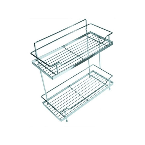 Полка 2-х ярусная прямая металл Gota Rocio