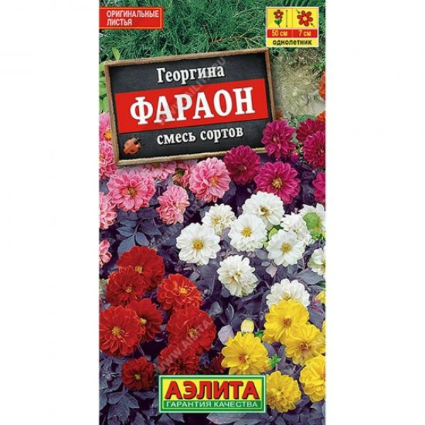 Георгин Фараон смесь окрасок 0,3г ЦП Аэлита