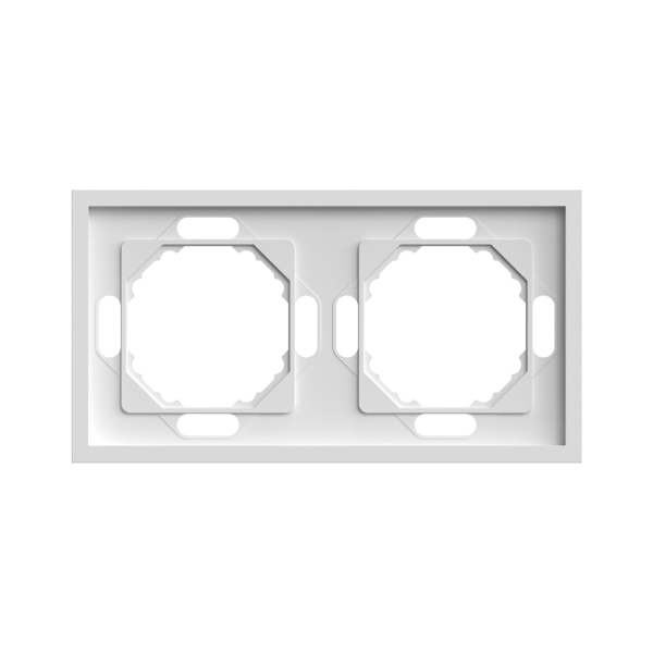 Рамка 2 поста белый фарфор soft touch ЭМИЛИ PFR00-5002-01 STEKKER