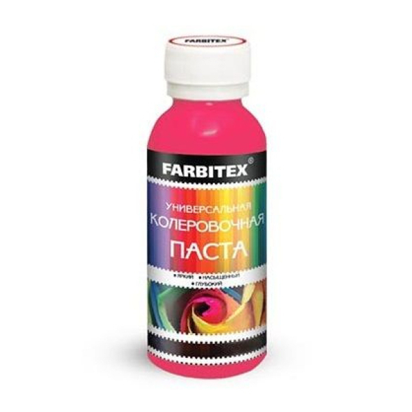 Колер 0,1л розовый Farbitex