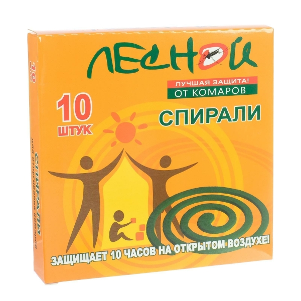 Спирали от комаров 10шт Лесной
