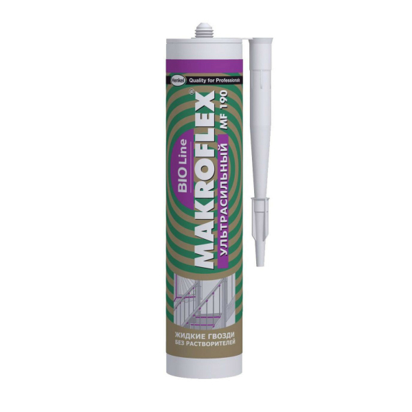 Клей ультрасильный не морозостойкий 0,280кг BioLine MF190 MAKROFLEX