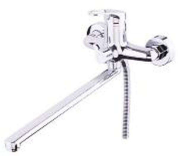 Смеситель для ванны однорычажный длинный излив латунь 400506-D SANDAY