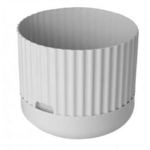 Горшок пластиковый 2,5л белый Эффект