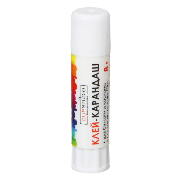 ClipStudio Клей-карандаш 8 г, на основе PVA