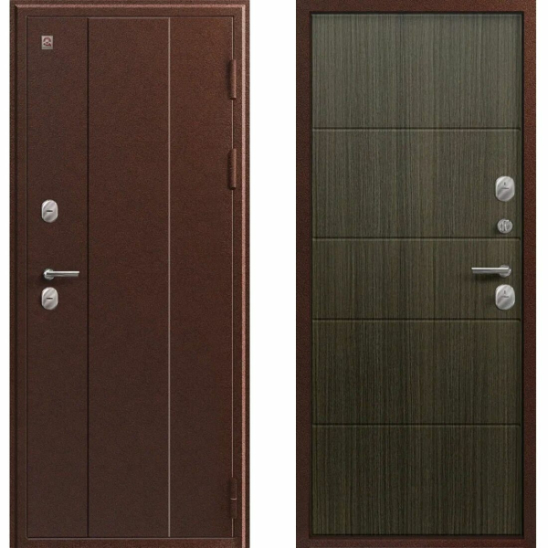 Дверь Т-100 Антик медь/ Миндаль 860*2050 L Центурион