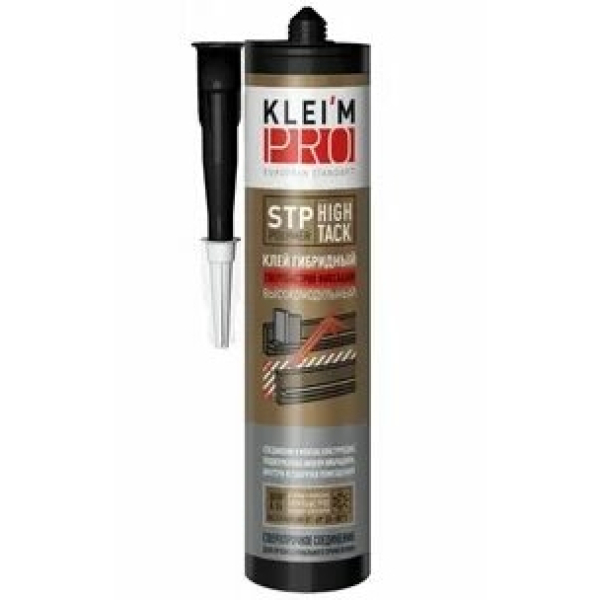 Клей гибридный высокомодульный конструкционный KLEIM PRO НМ50 черный 280 мл