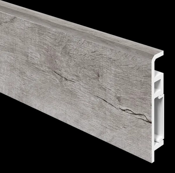 Плинтус Aberhof LUXE 70мм Дуб Эскалибур 2,0 м (20шт)