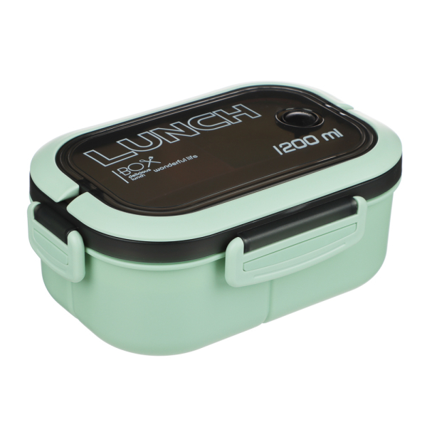 Ланч-бокс, 1200мл, со столовыми приборами (ложка вилка) РР