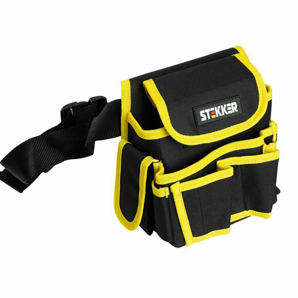 Сумка поясная для инструментов 7 карманов 206*130*220мм Stekker BGS-01