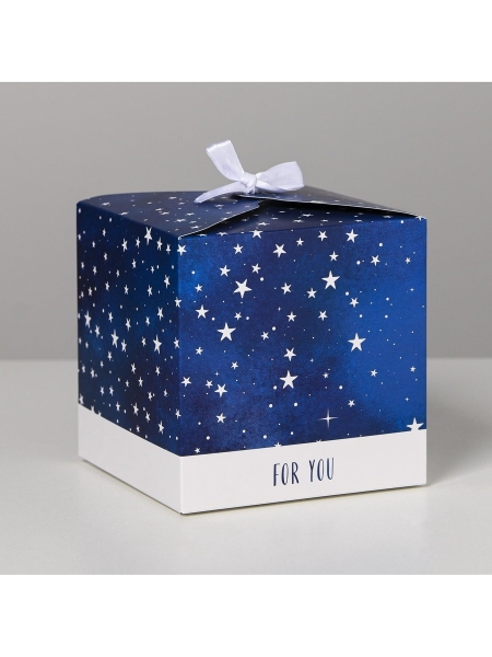 Коробка подарочная складная, упаковка, «Космос: For you», 12 х 12 х 12 см