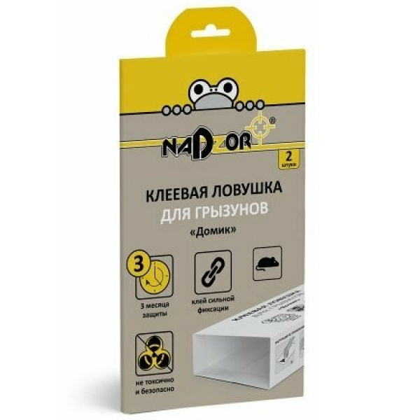 Средство от грызунов, клеевой ДОМИК 2шт. Nadzor
