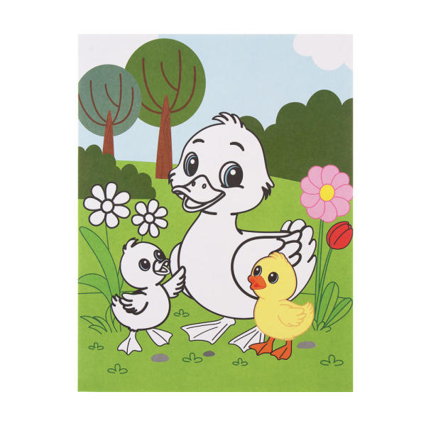 ХОББИХИТ Фреска из песка с цветным фоном "Микс", бумага, песок 8-10цв., 21х27см, 8 дизайнов