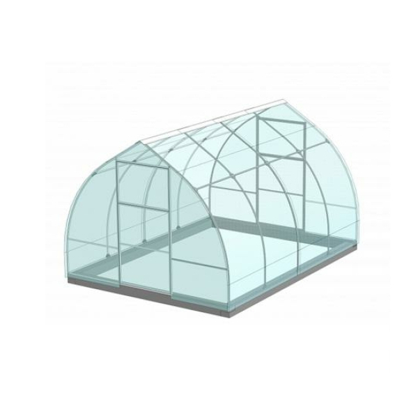 Теплица каркас 4х3х2,1 Капля Польза Полимер Дефект