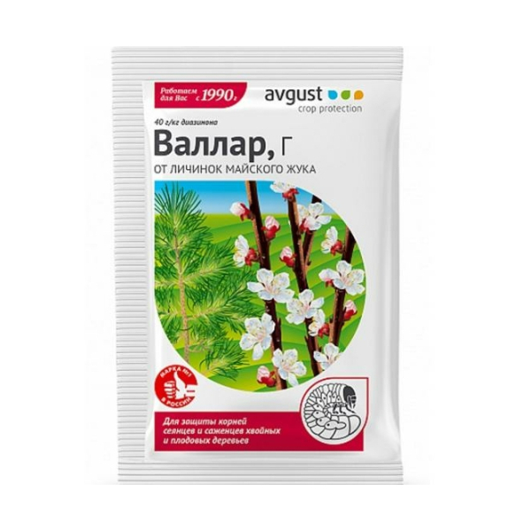 Средство от личинок майского жука Валлар 50гр Август