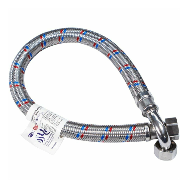 Подводка гибкая Гигант 0,6м г/г 1" угловая нерж.оплетка