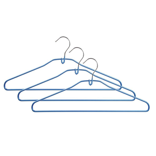 VETTA Набор вешалок 3шт металл с ПВХ покрытием 40см, (цвет mix), TCH-103*3